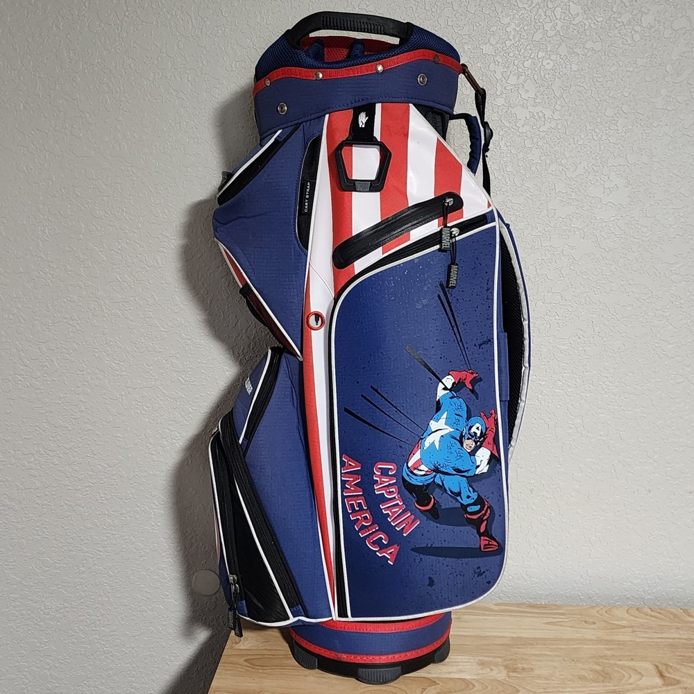 Team Effort Golf Marvel Bucket III Cooler Cart Bag Captain America Rebirth